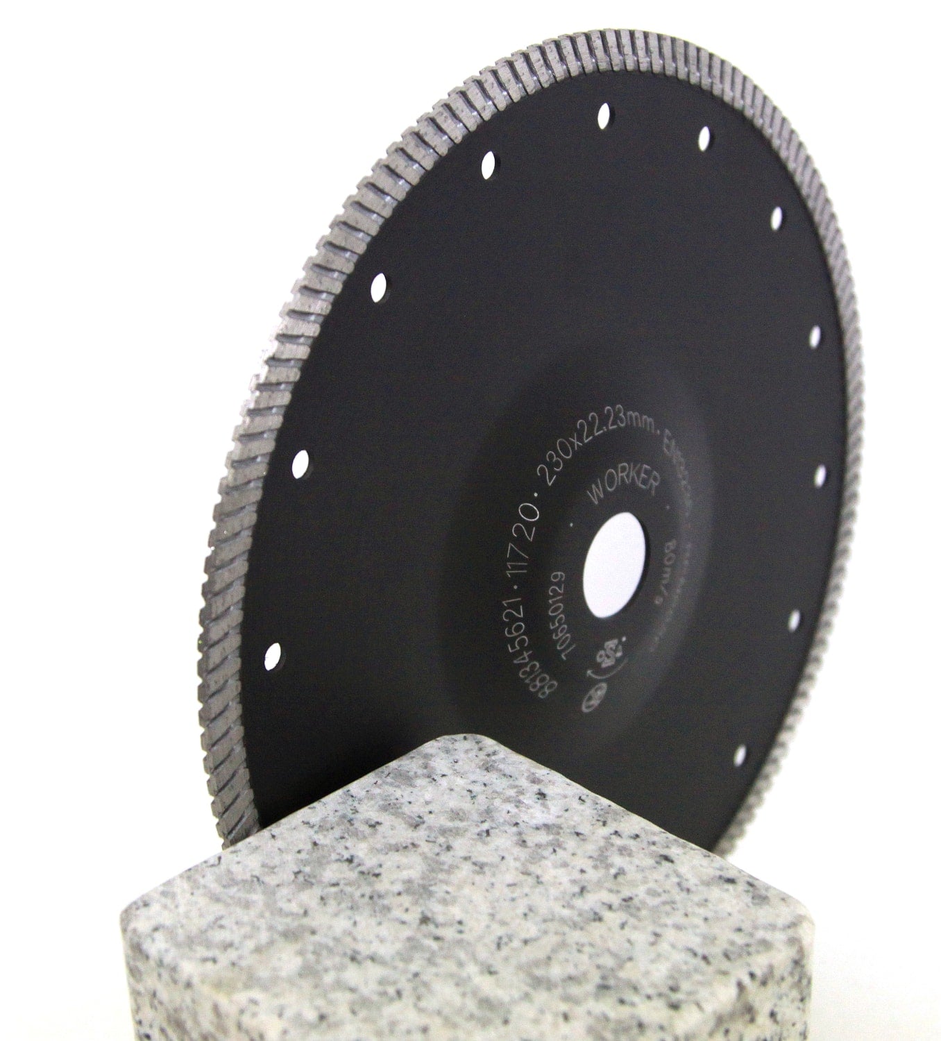 Forkrøbbet diamantklinge, 230/22,2 mm