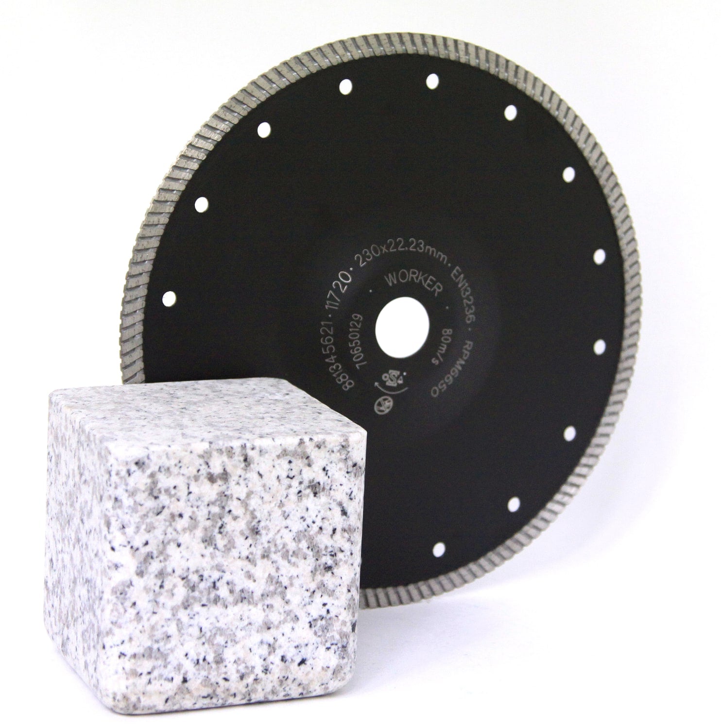 Forkrøbbet diamantklinge, 230/22,2 mm