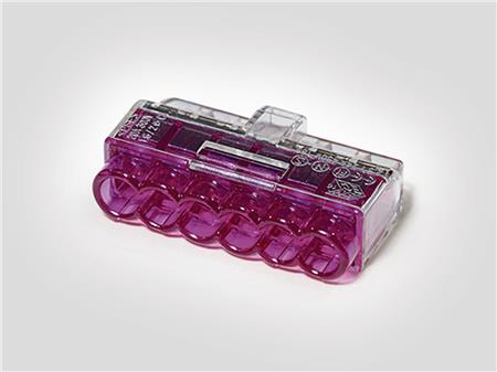 SAMLEMUFFE 6 LEDERE VIOLET 50STK.