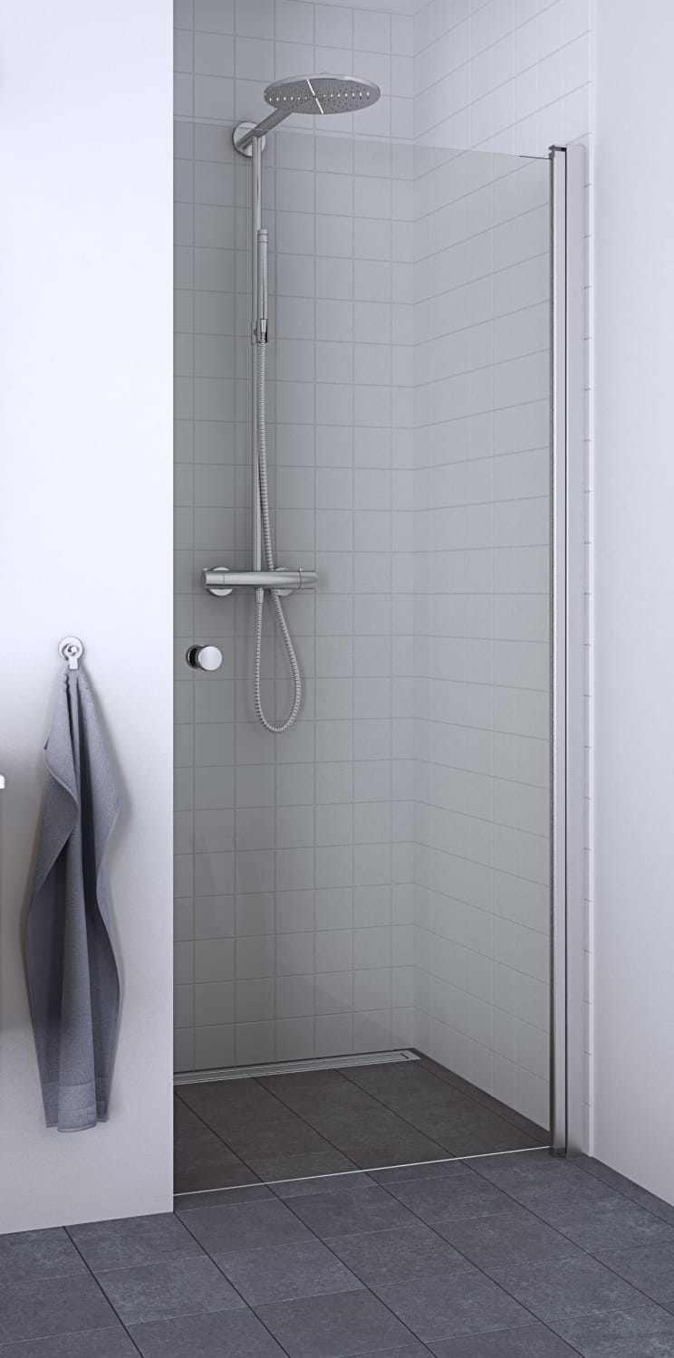 Dansani Match Brusedør 200*87-89 cm, klart glas