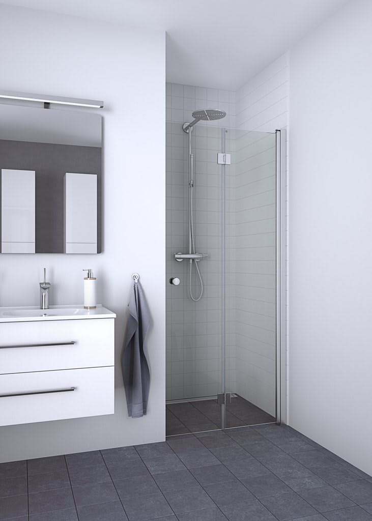 Dansani Match Foldedør 200*87-89 cm, klart glas