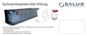 Salus gulvvarmesystem parret og klar til brug 9 zoner