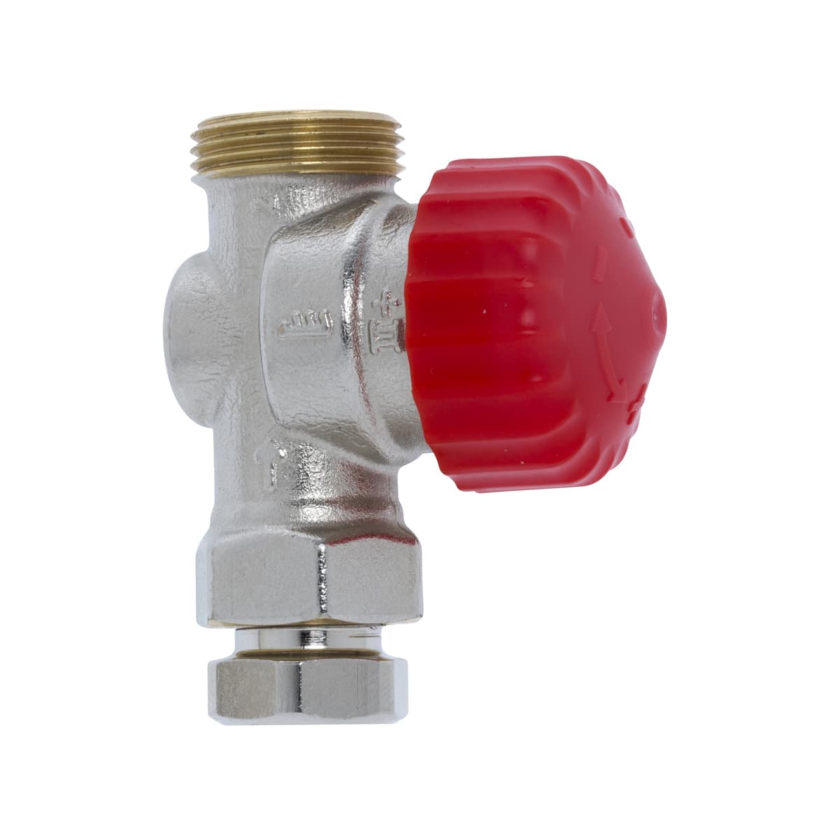 TRV-3 DN10 Lige radiatorventil for ventilsystem