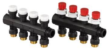 Uponor Vario PLUS GV-fordelerrørssæt LS 4X 3/4 Euro