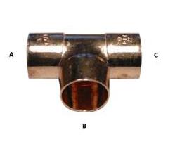 22 x 15 x 22 mm Lodde tee