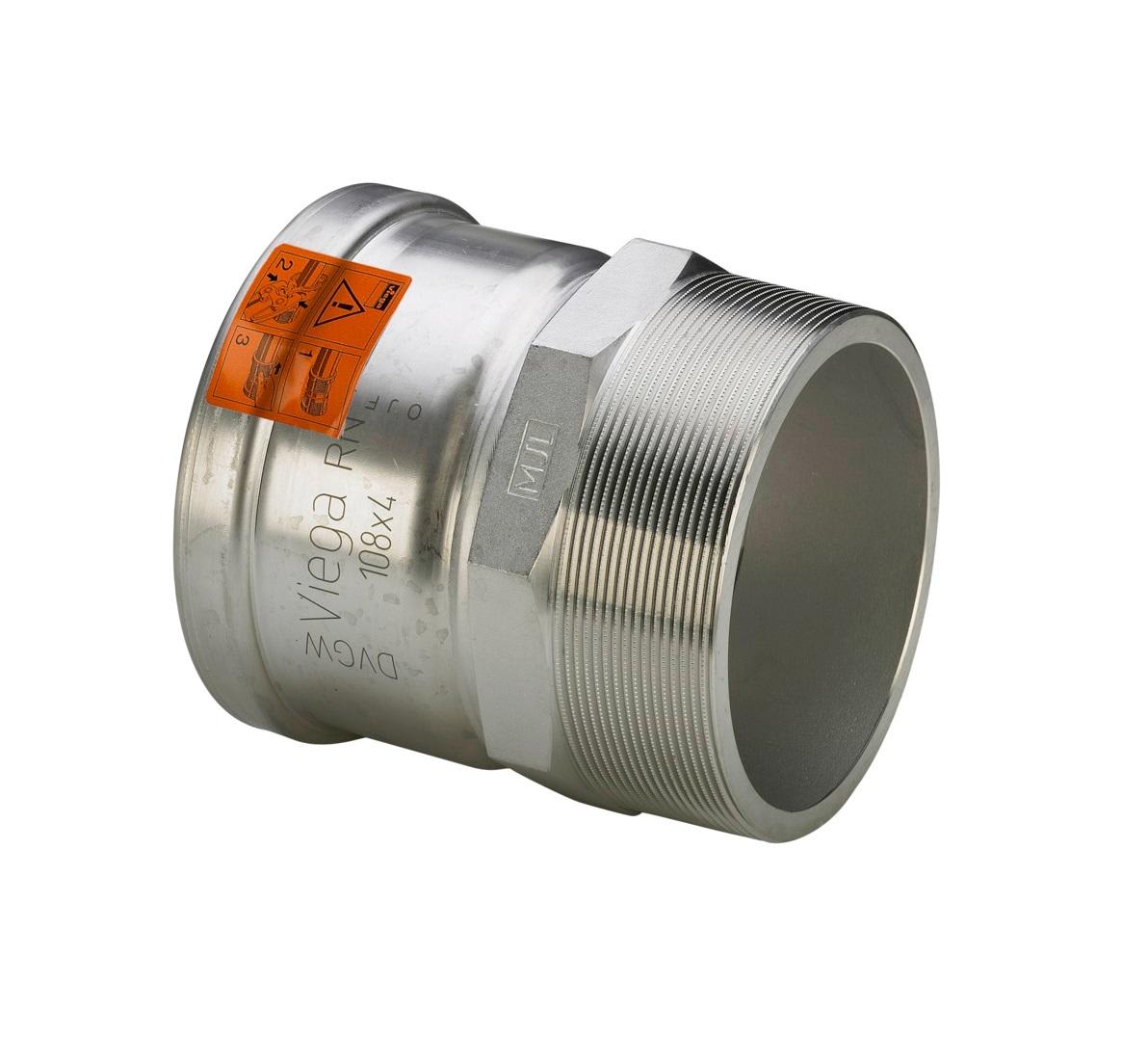 28 mm x 1" Overgang Sanpress Inox muffe/nippel