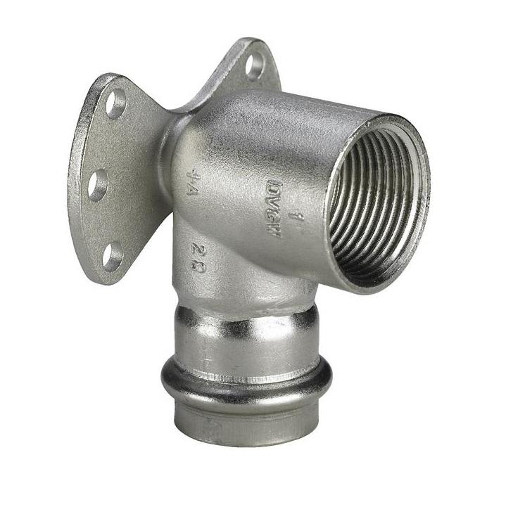 15 mm x 1/2" Dækvinkel Sanpress Inox