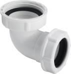 1.1/2" x 40 mm Hvid plast vinkel