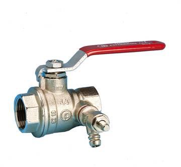 1/2" Kuglehane m/aftap