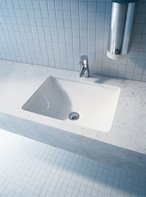 Starck 3 vask til underlimning 49 x 36,5 cm med overløb uden hanehul