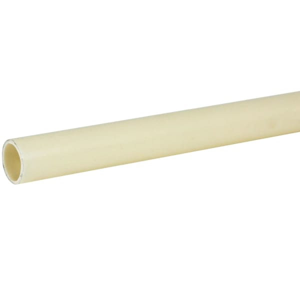 PLASTRØR 16 MM (5/8") GUL/HVID 4 METER