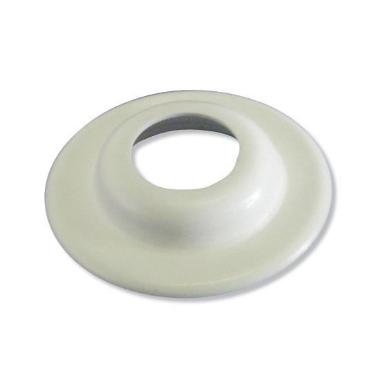 1" Plastbøsningskrave hvid