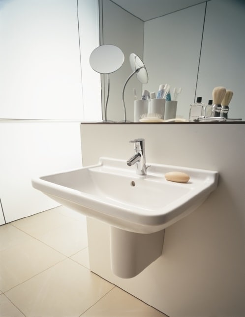 Starck 3 vask 65 cm med hanehul