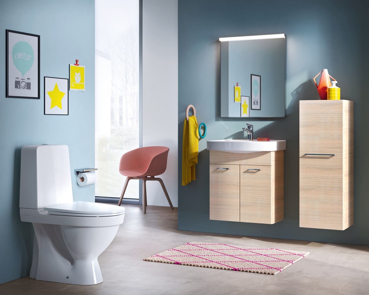 KOMPAS TOILET MED SKJULT S-LÅS LIM LCC