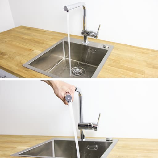 Grohe Minta køkkenarmatur med L-tud og udtræk
