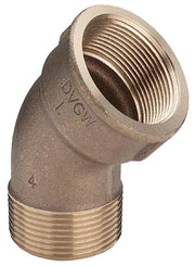 3/4" Vinkel 45° muffe/nippel Rødgods Silicium Bronze