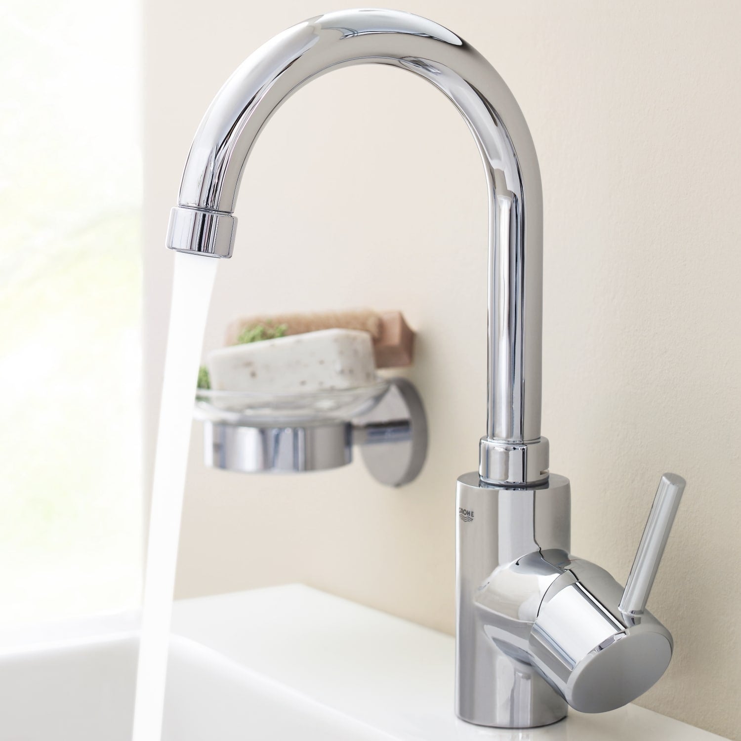 Grohe Concetto, Etgrebs håndvaskbatteri ½" L-size, GROHE Zero
