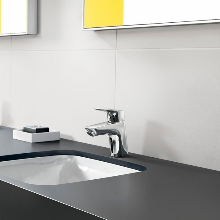 Hansgrohe Logis håndvaskarmatur 70 med push-open BV, krom