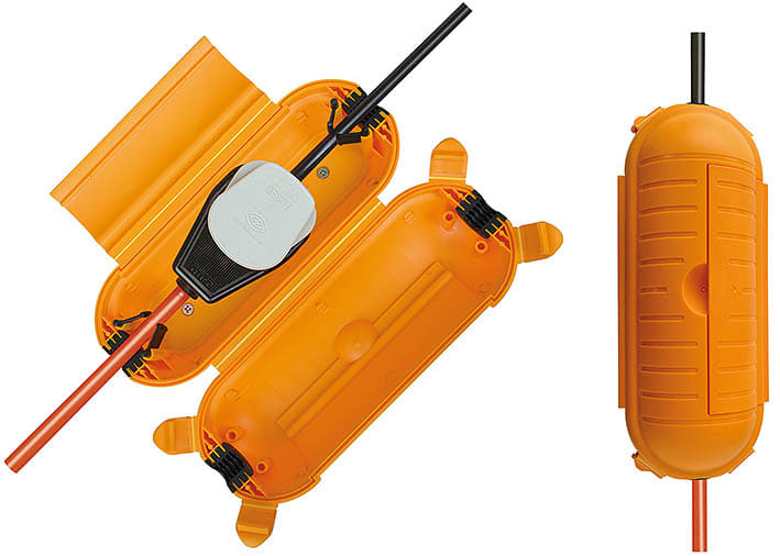 Safe-Box Elkappe stor gul IP44