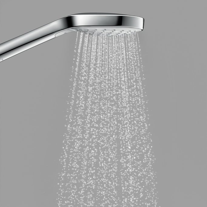 Hansgrohe Croma Select E Vario håndbruser, 3jet, krom/hvid