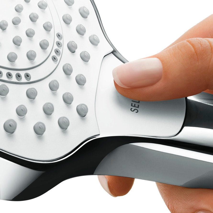 Hansgrohe Croma Select E Vario håndbruser, 3jet, krom/hvid