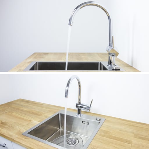 GROHE Minta Steel køkkenarmatur, c-tud
