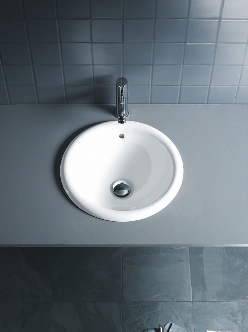 Architec vask til nedfældning 40 cm uden hanehul med overløb