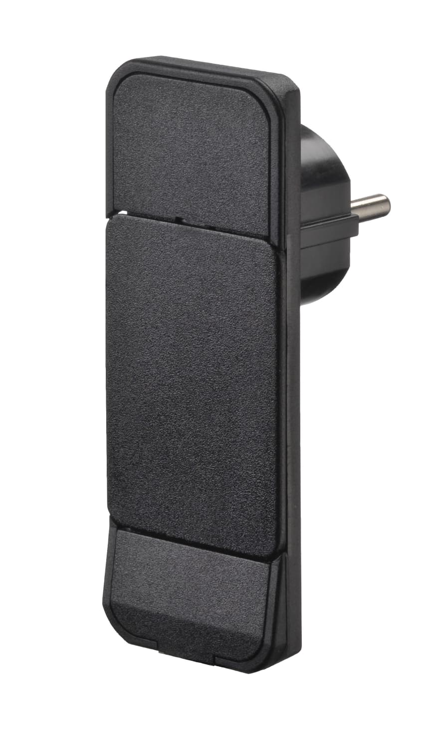 Smart Plug, flad stikprop, schuko, sort