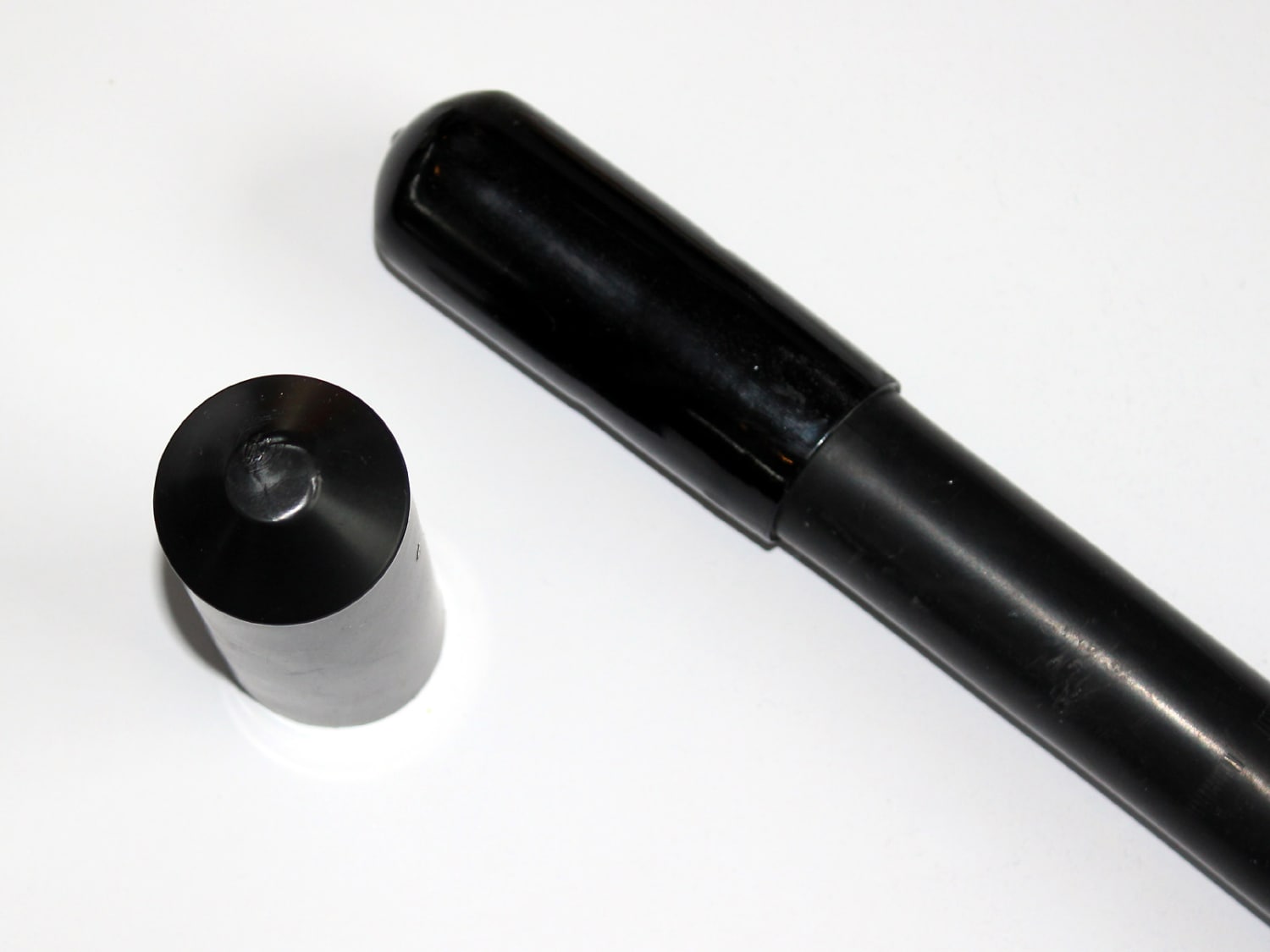 Krympeendemuffe 40/15 mm, sort, med lim, længde 90 mm