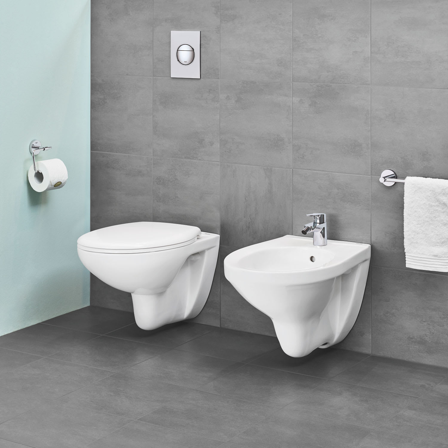 Grohe Bau væghængt toilet 531x368 mm, rimless, Alpinhvid