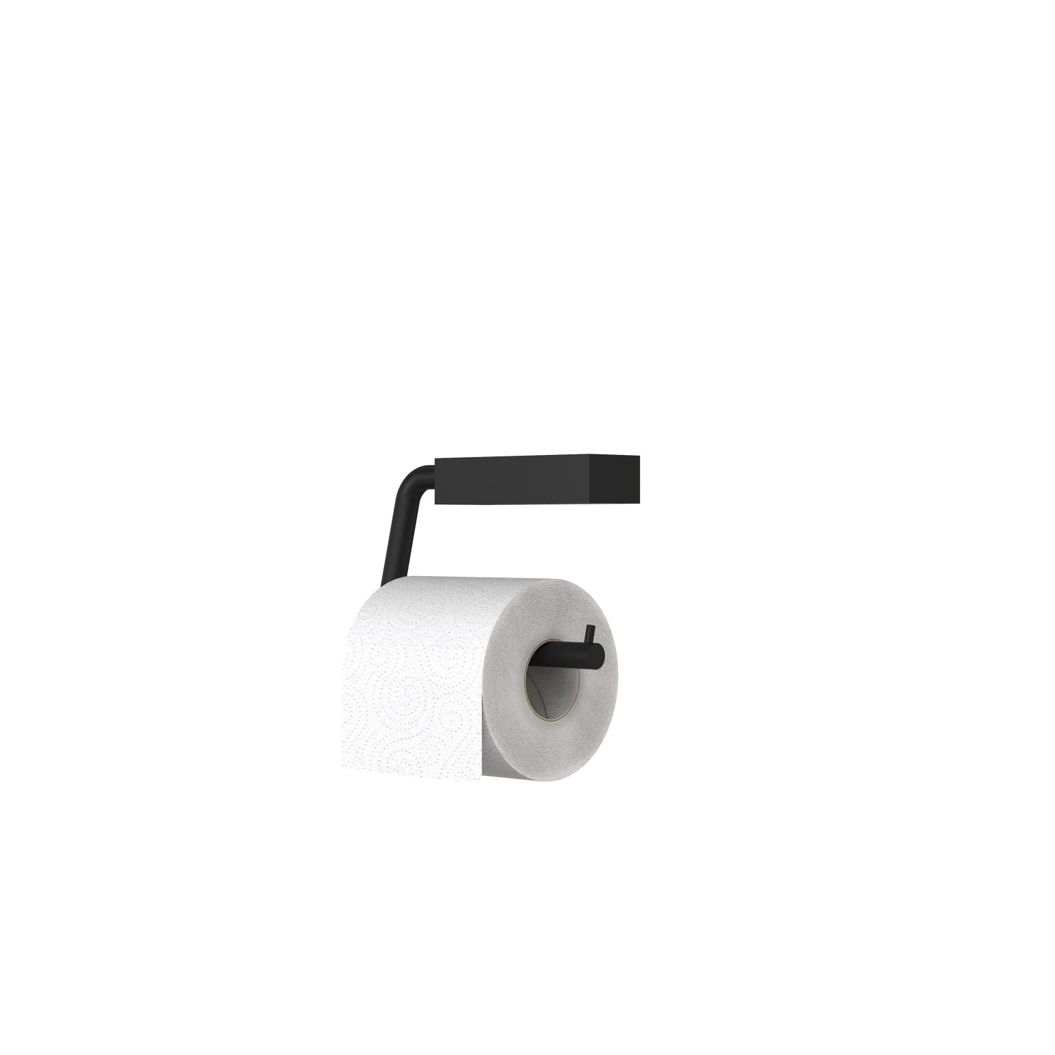 Frost Quadra toiletrulleholder 3, sort