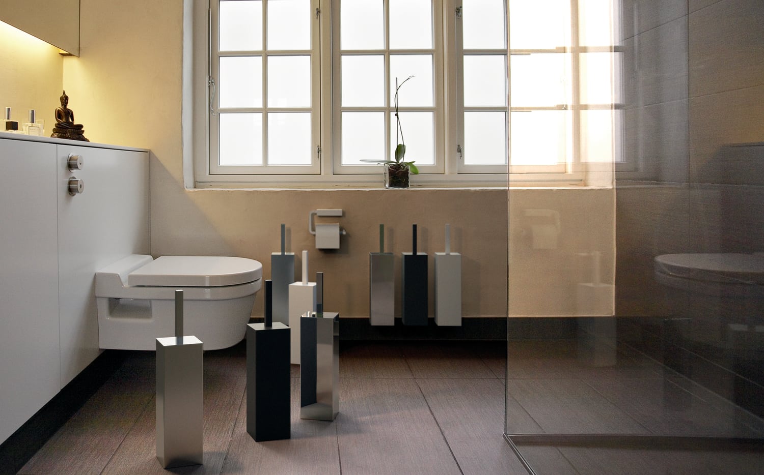 Frost Quadra toiletbørste 7, børstet
