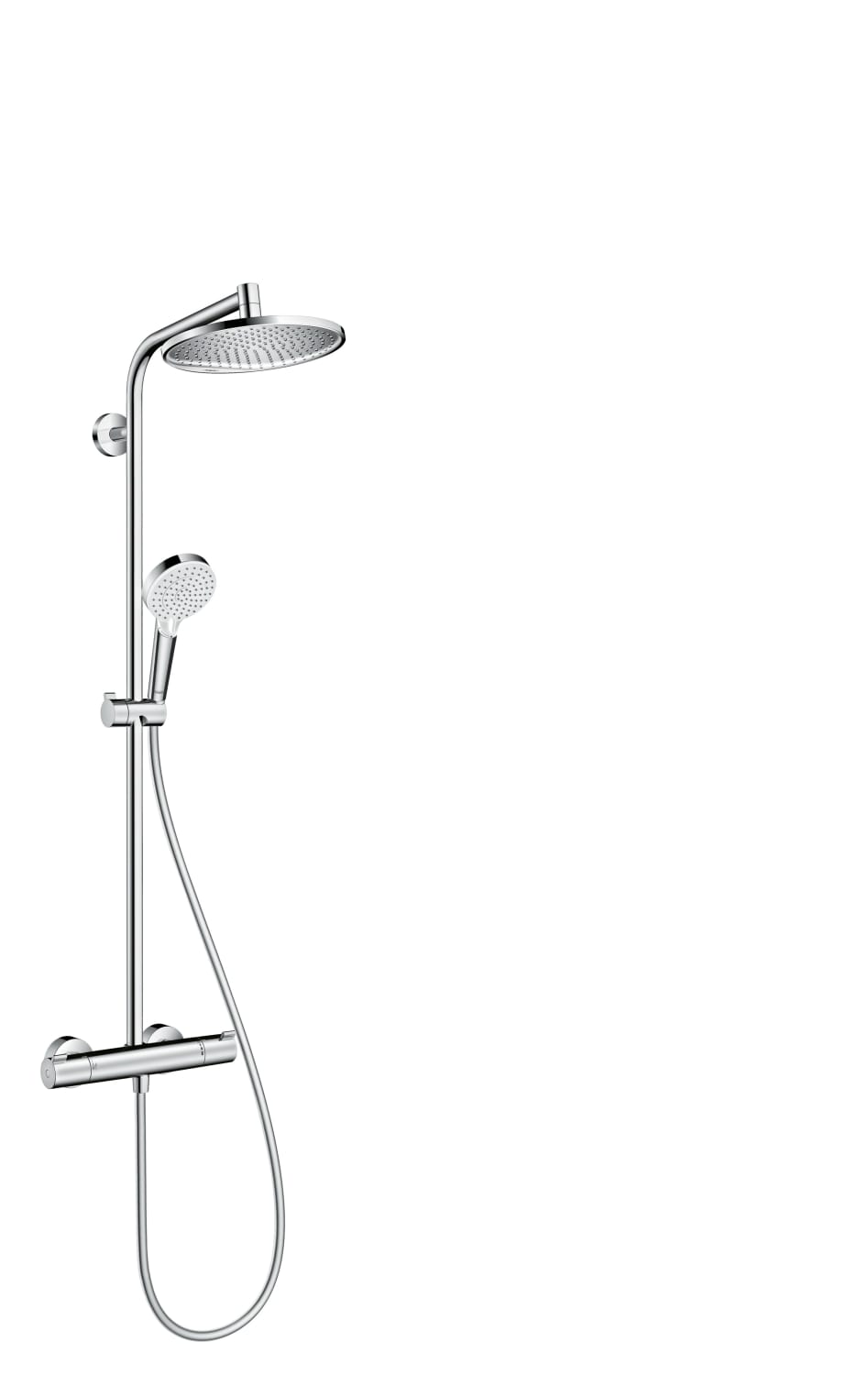 Hansgrohe Crometta S 240 Showerpipe, 1jet, EcoSmart, krom