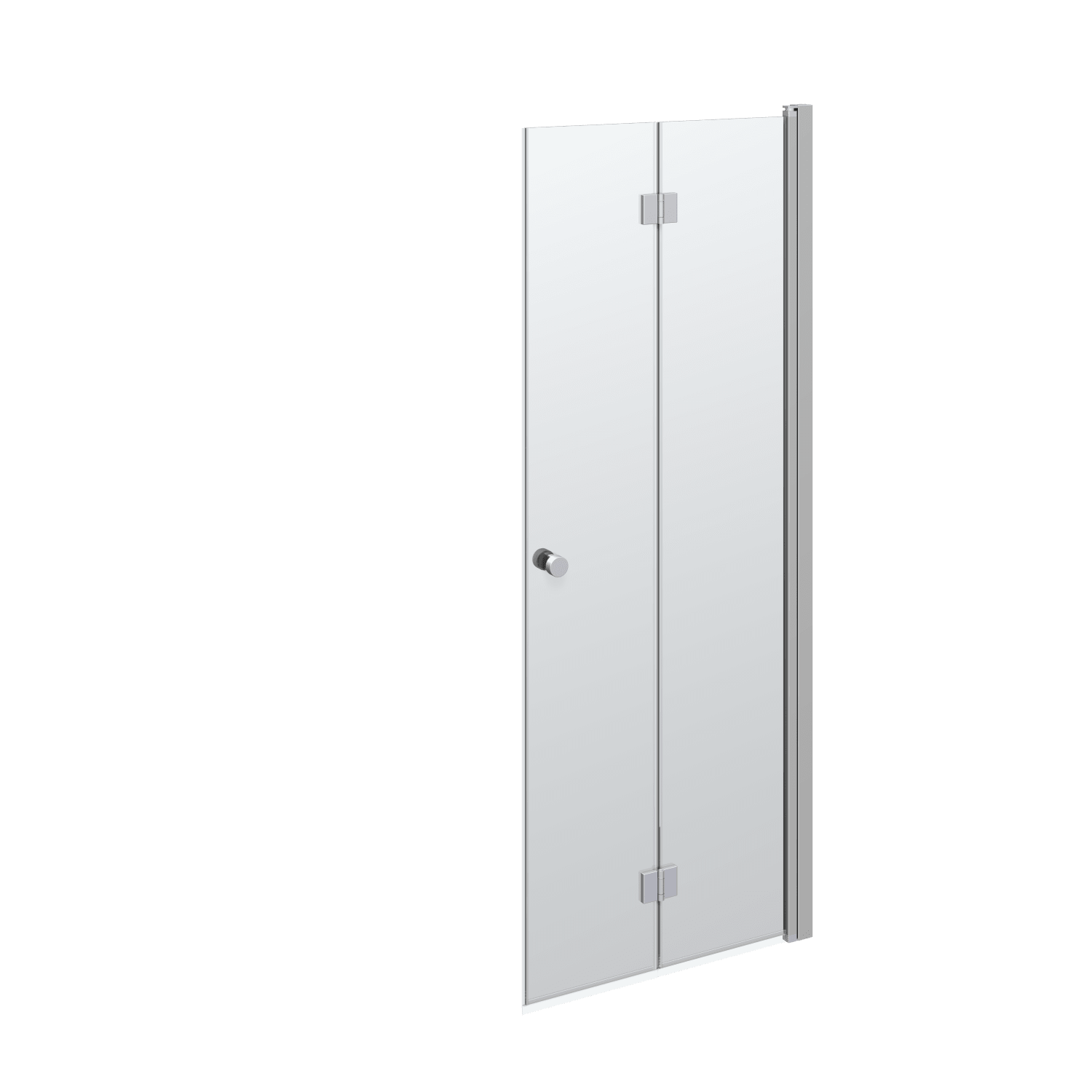 Dansani Match"B" Foldedør 200*77-79 cm satin / klart glas