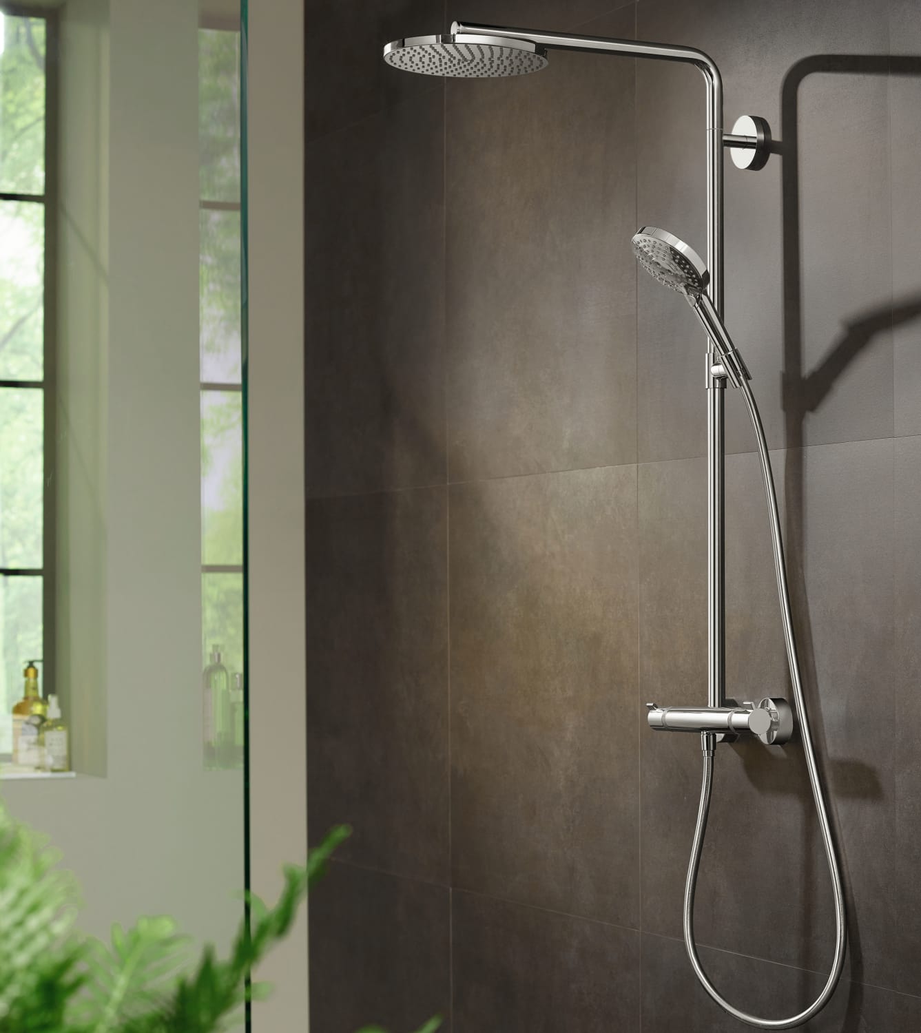 Hansgrohe Raindance Select S Showerpipe 240 1jet PowderRain, krom.