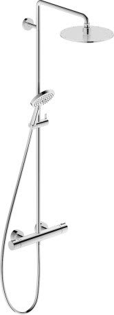 Duravit C.1 komplet brusesystem med termostat, hovedbruser og håndbruser