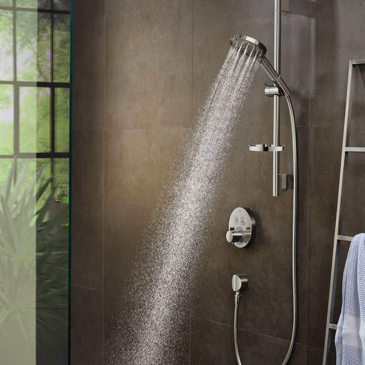Hansgrohe Raindance Select S brusersæt 120 3jet PowderRain 65 cm, krom