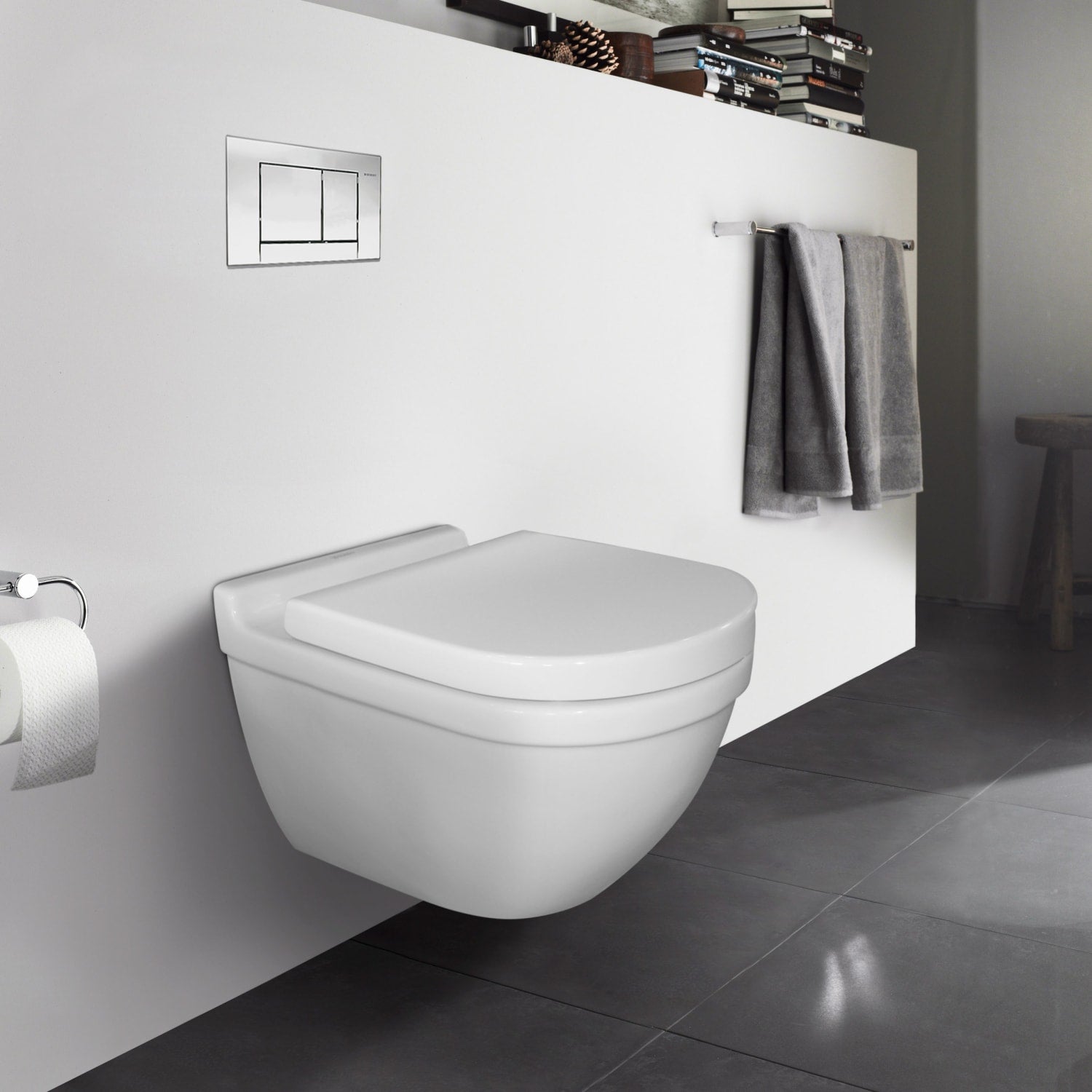 DURAVIT Starck 3 vægtoilet med åben skylle-rand og sæde med softclose