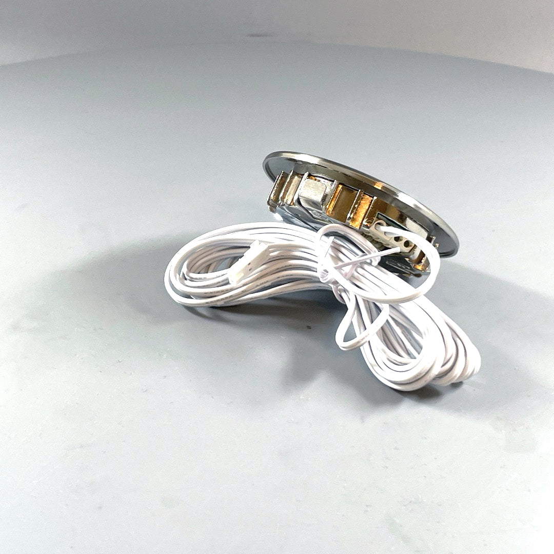 Daxtor Furniture DL 16 LED møbelspot 3W 2700K – satin nikkel (360° frame 16)