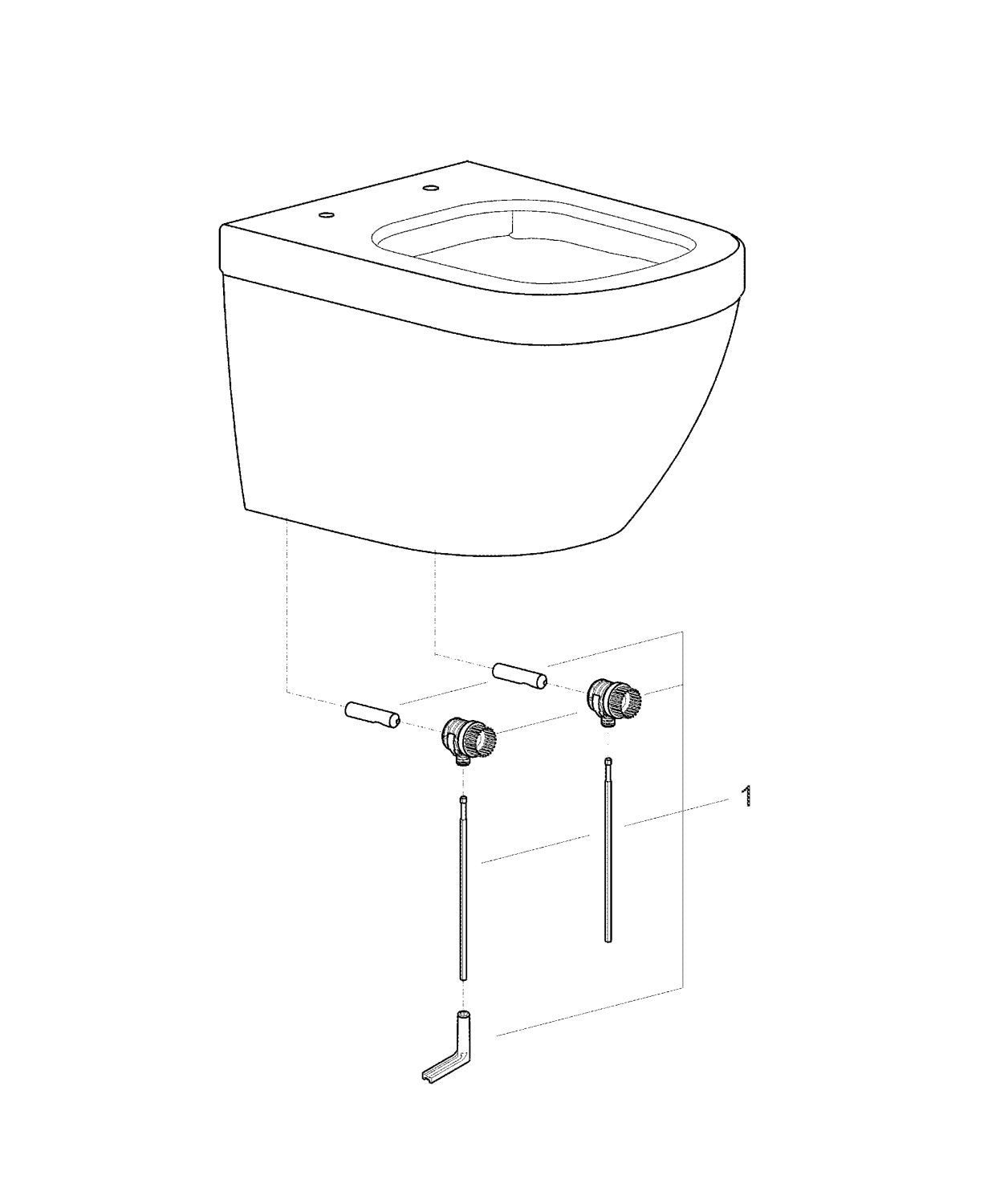 GROHE Euro hvid vægskål