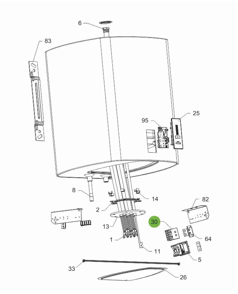 Relæ, Tronic 4500 T (FINDER 62.83 3P)