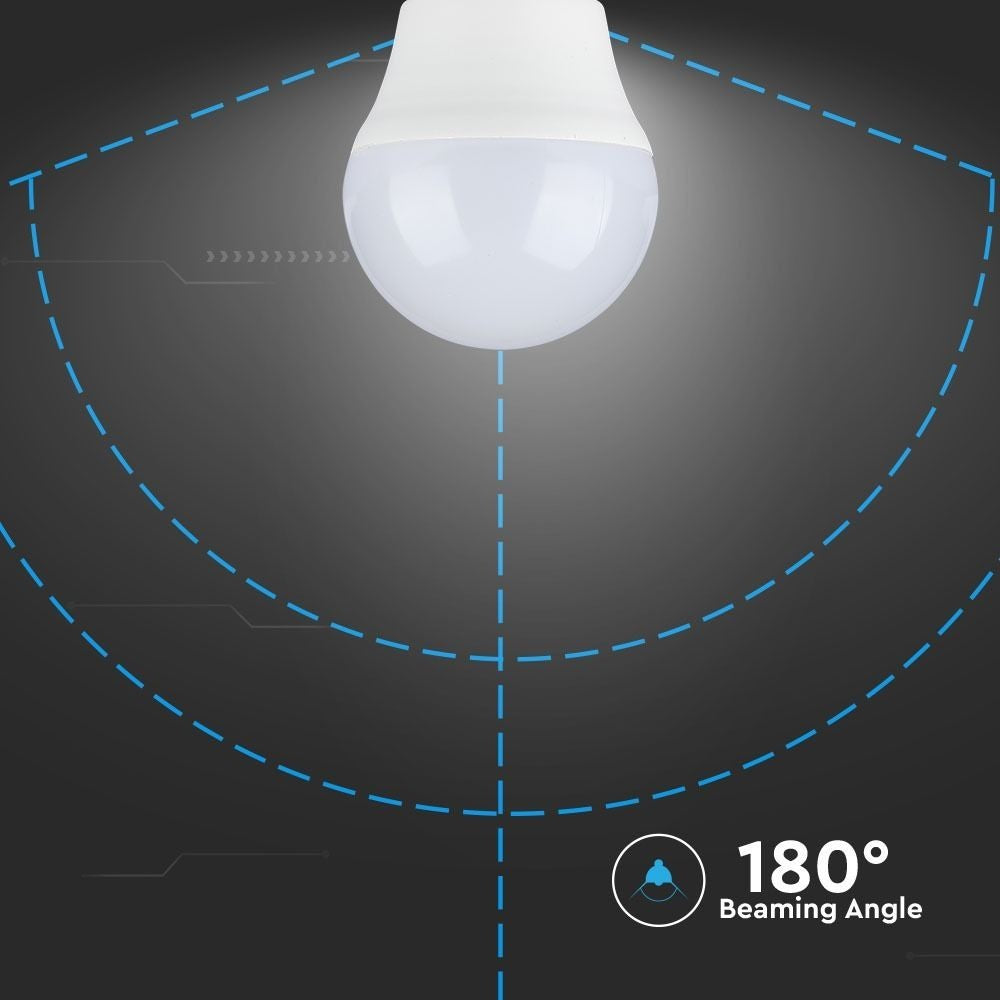 V-Tac 4W LED pære - G45, kompakt, E27, erstatning for 30W