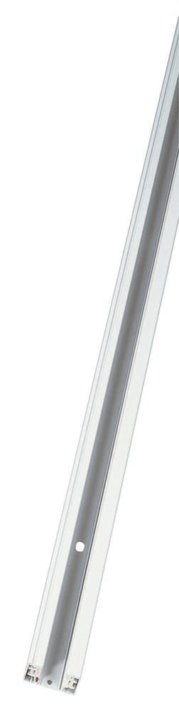 Strømskinne 1F 230V, 1M, mat-hvid, påbygning