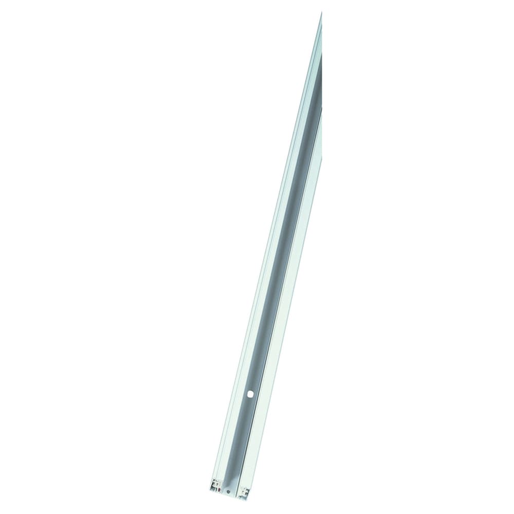 Strømskinne 1F 230V, 2M, mat-hvid, påbygning