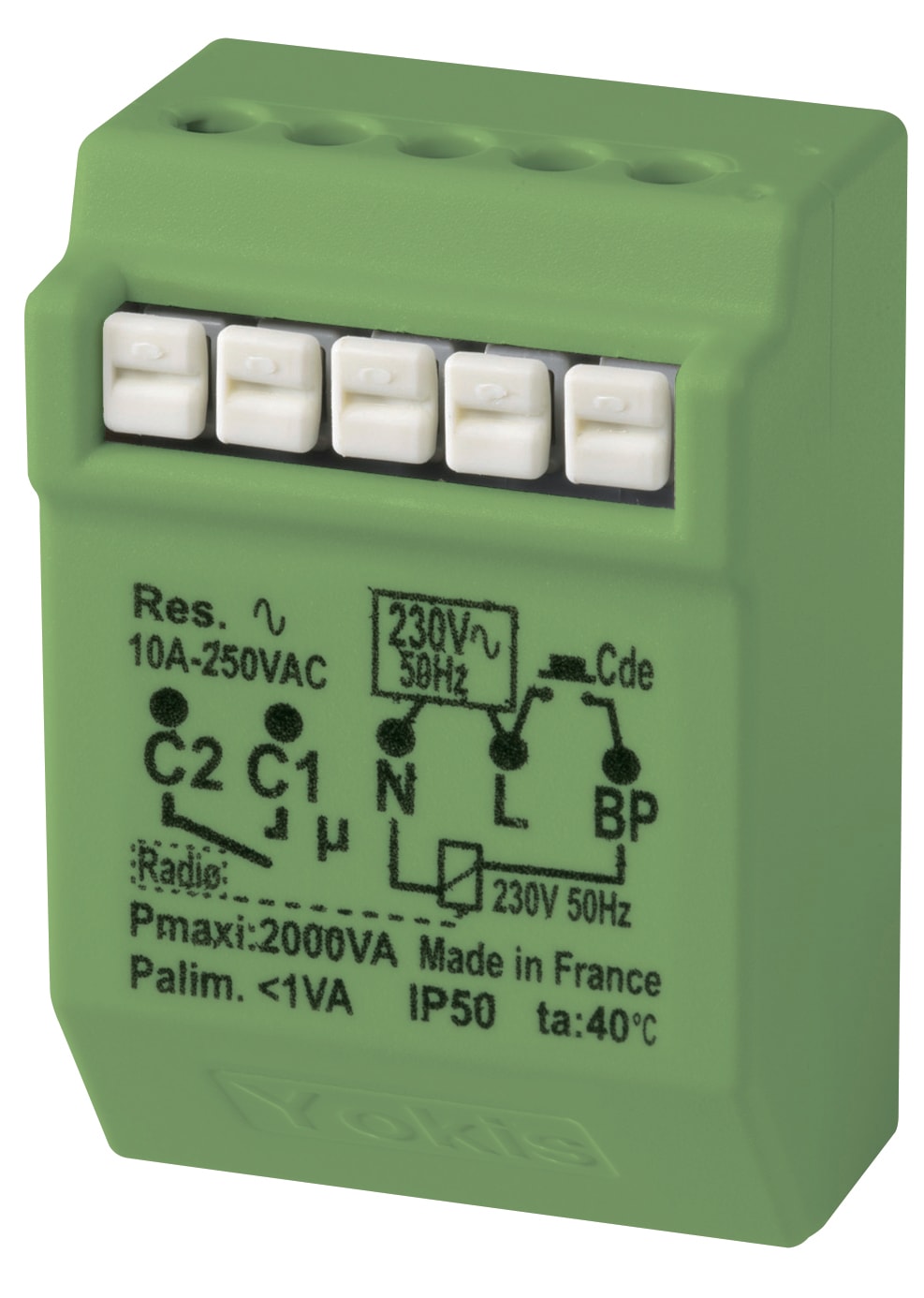 TRÅDLØS INDB. 2000W TIMER + KIPRELÆ