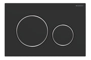 Geberit Sigma 20 betjeningsplade i mat sort/krom