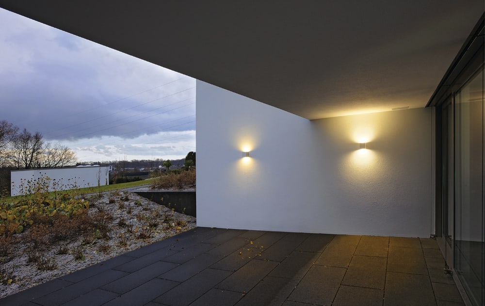 Væglampe Sitra, op/ned, 2xGX53, hvid, IP44