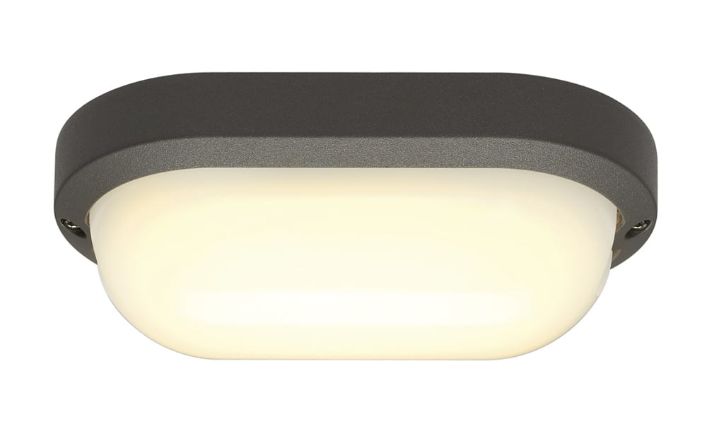 Væg-/loftlampe Terang 200, 11W 3000K, 680 lumen, antracit, IP44