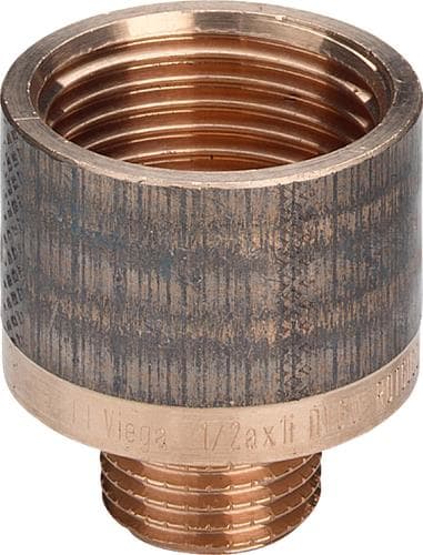 3/4" x 1.1/4" Rødgods Silicium Bronze gevindfittings reduktion