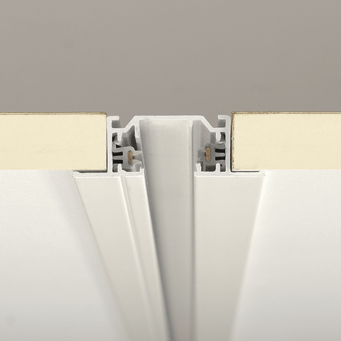 Strømskinne 1F 230V, 2M, mat-hvid, indbygning